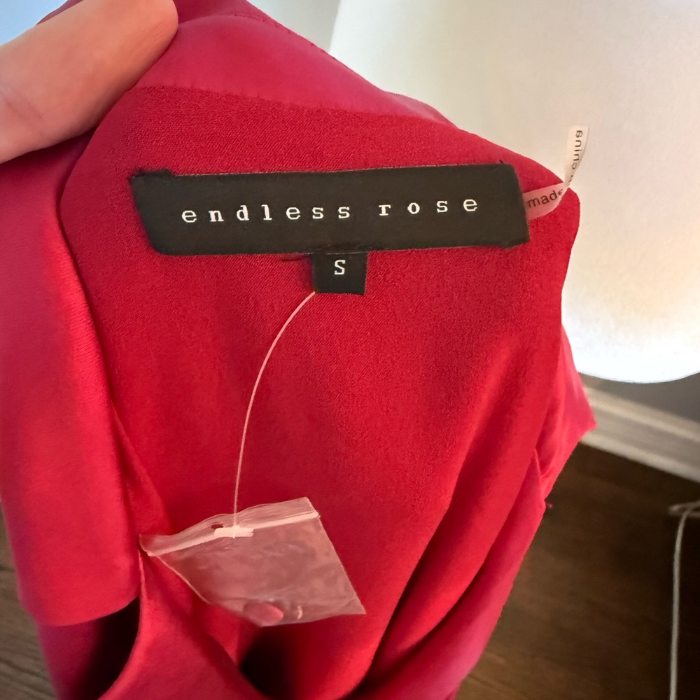 Endless Rose Bold Scarlet Blouse Dress